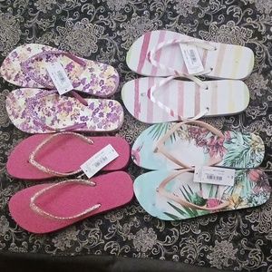4 pairs of sandals size 8